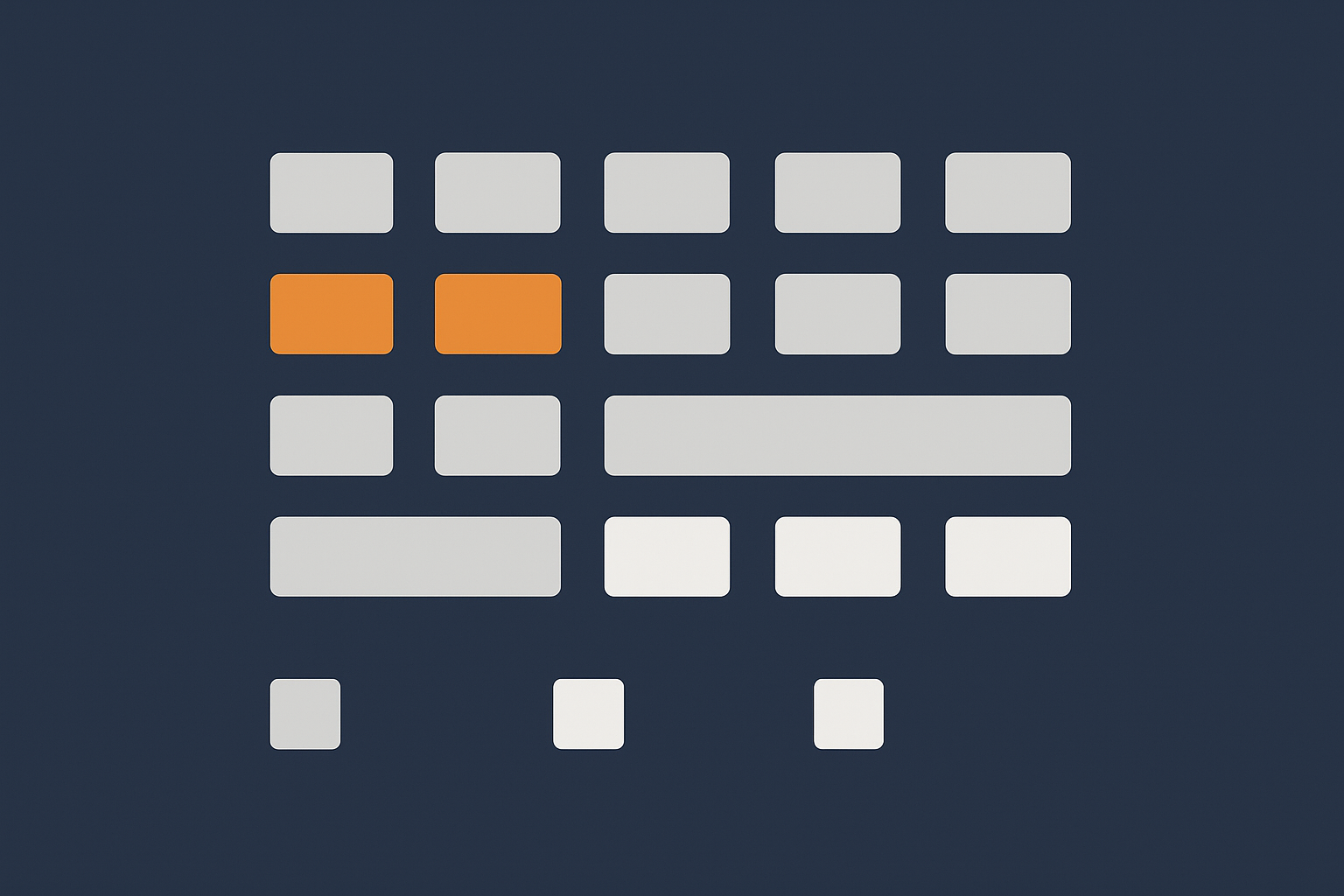 A simple visual calendar showing daily, weekly, monthly and quarterly maintenance tasks as grouped bands, to help readers picture how lightweight the routine actually is.