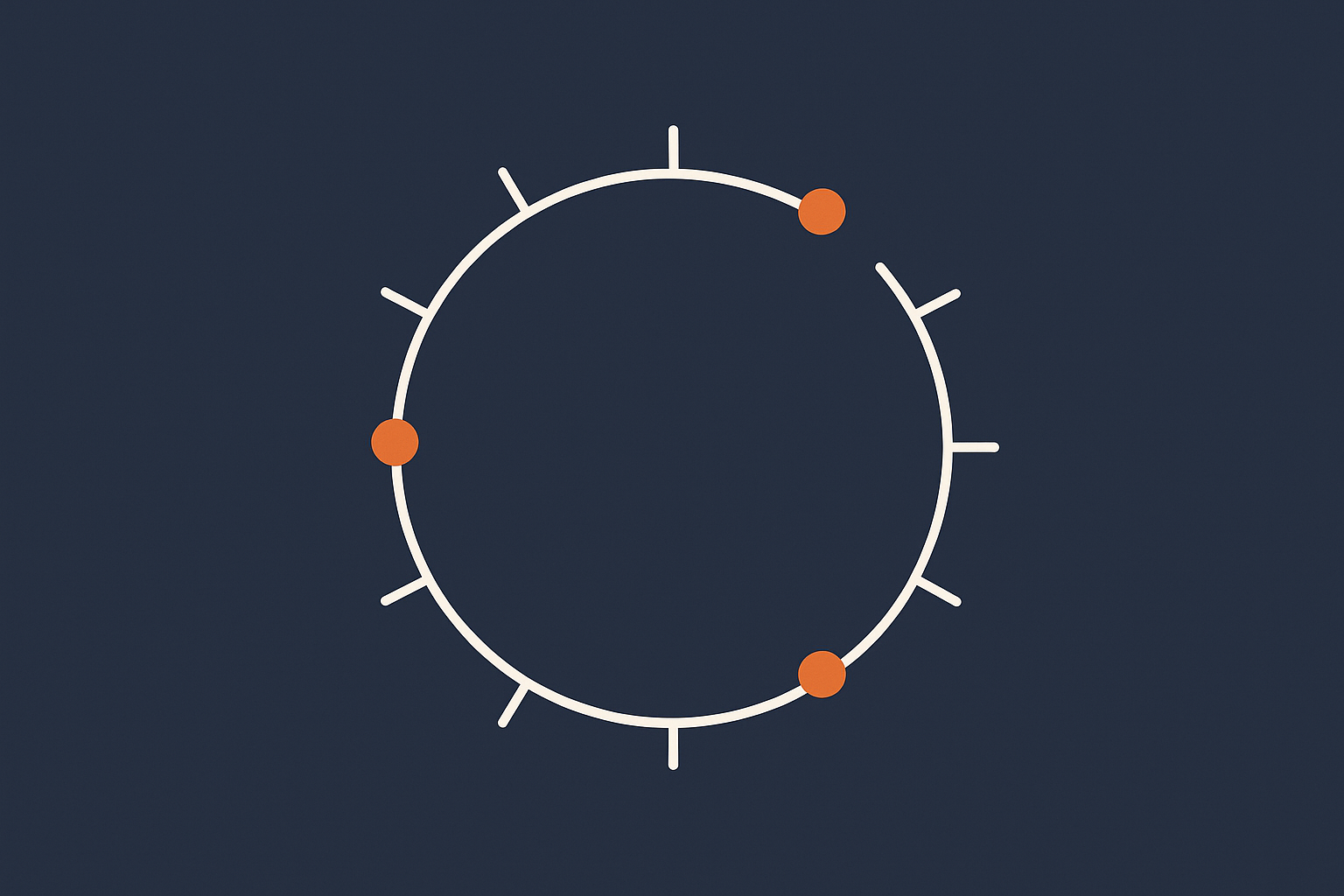 An abstract calendar or cycle graphic to convey recurring, low‑stress maintenance rather than one‑off drastic clean ups.
