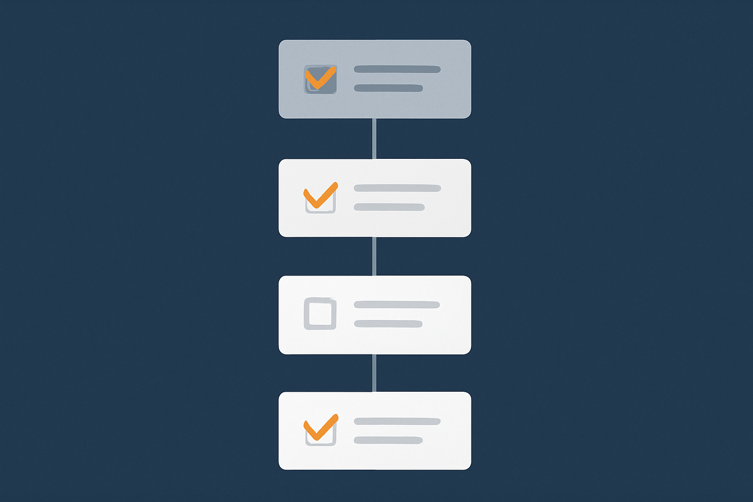A visual metaphor for a structured incident checklist, helping readers feel that diagnosing live payment issues can follow a clear, orderly process.