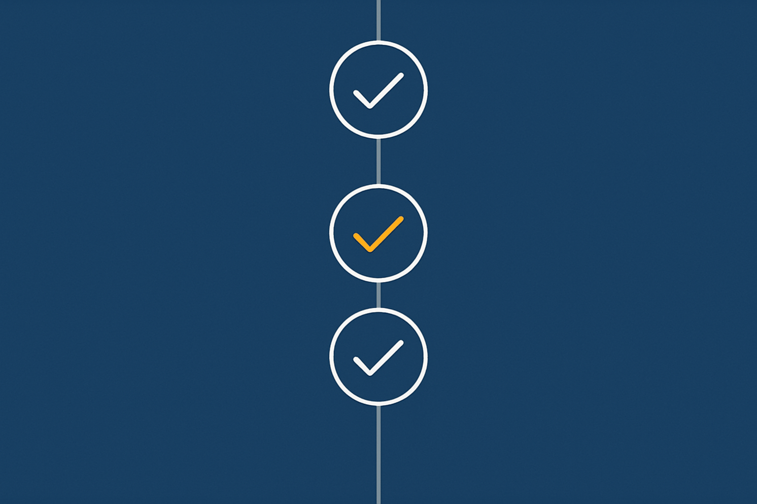 A checklist-style visual that represents the main optimisation steps for faster WooCommerce admin without relying on words, giving a sense of ordered, repeatable actions.