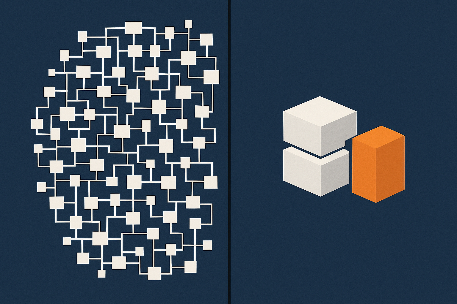 A conceptual image contrasting a cluttered plugin stack with a lean one, to underline the benefit of fewer moving parts.