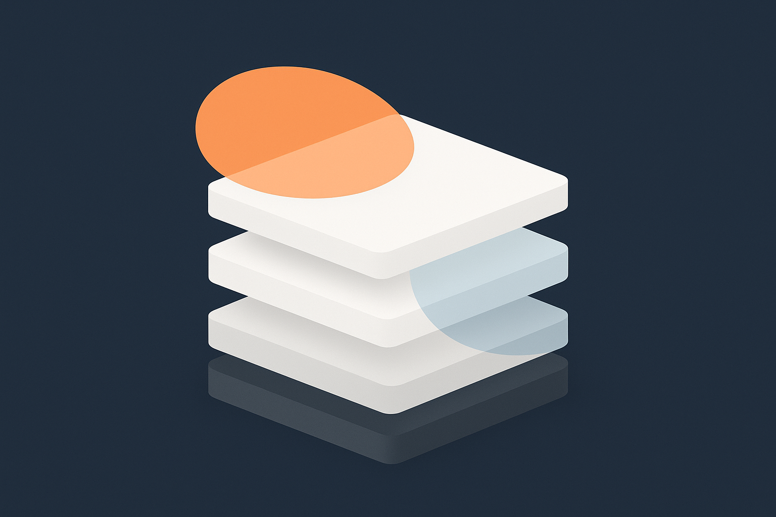 A layered diagram showing physical infrastructure at the bottom and application code at the top, with bands indicating which layers are typically handled by the provider on managed vs unmanaged servers.