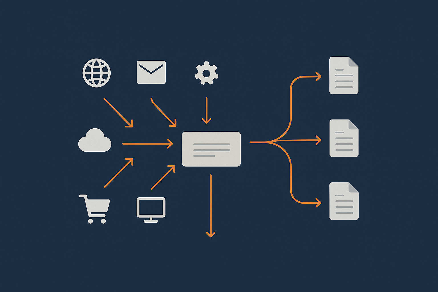 A visual showing logs flowing from services into systemd’s journal and traditional log files, to explain how journalctl and /var/log complement each other.