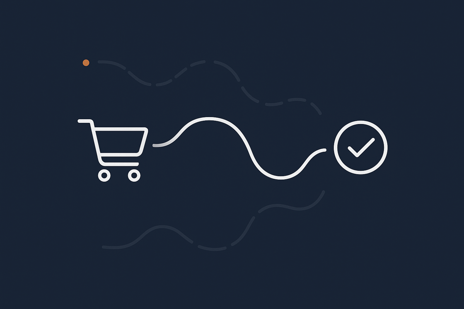 An abstract representation linking reliable cron to smooth WooCommerce order flow and customer satisfaction.