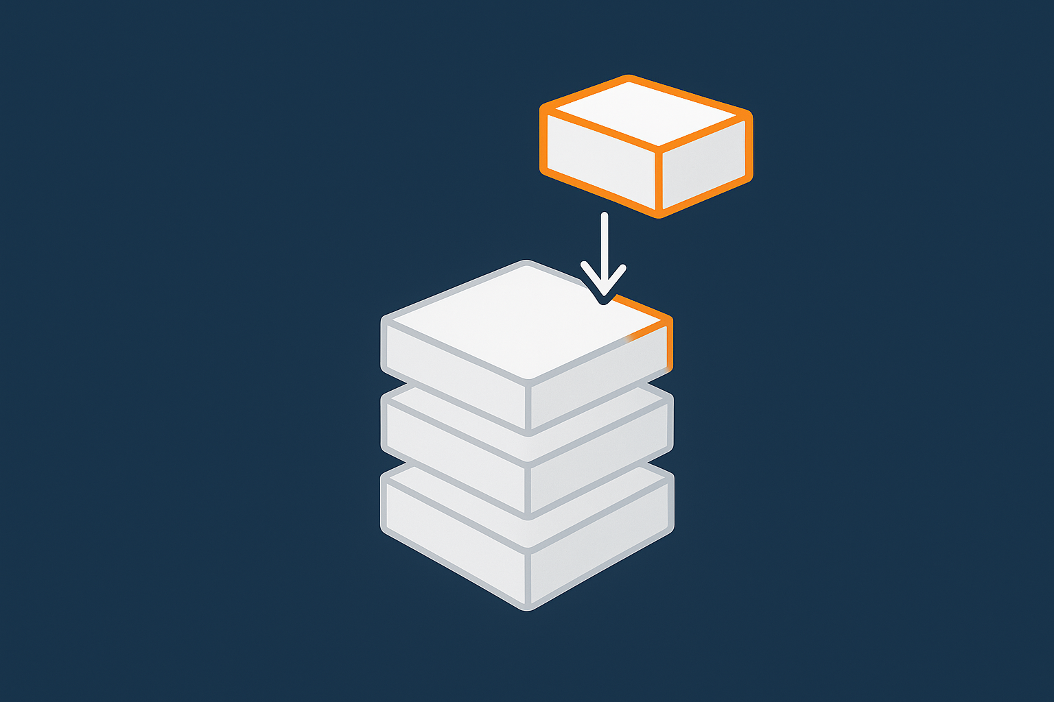 A layered diagram of a WordPress hosting stack, highlighting the system cron layer triggering WordPress tasks alongside PHP, web server and database.