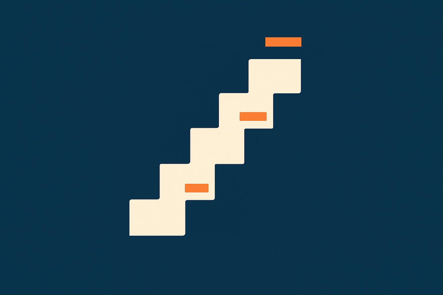 An abstract visual checklist representing a phased approach to speeding up WooCommerce checkout: hosting, caching, plugins, layout and final testing.