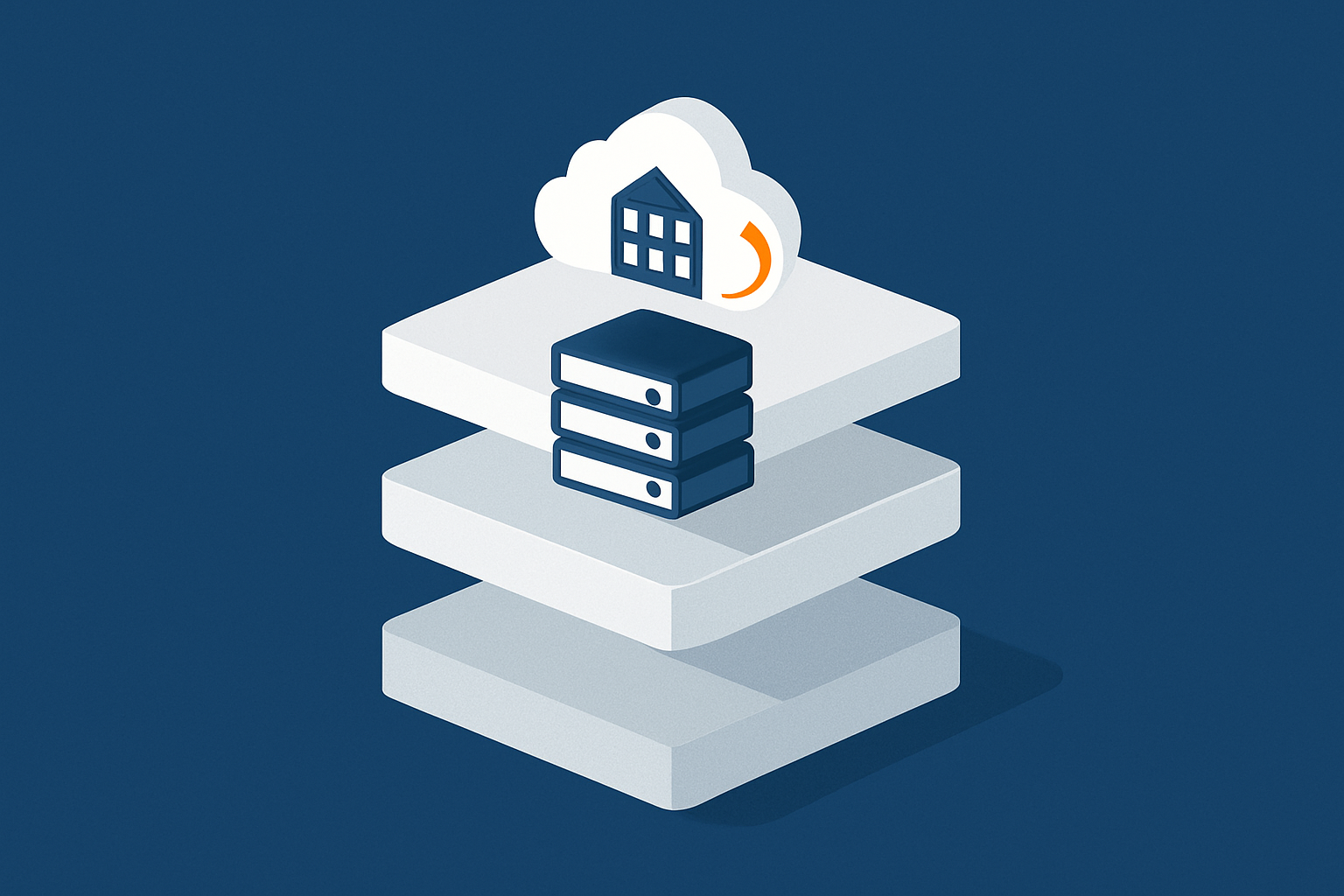 A layered diagram illustrating the relationship between backups, redundancy and disaster recovery as distinct yet related layers of resilience.