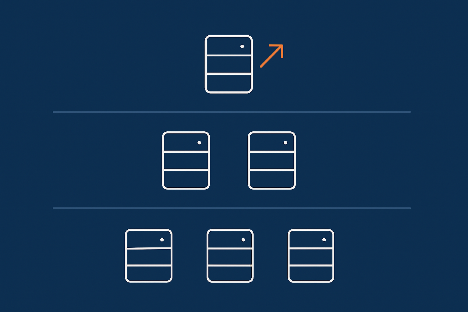 A simple visual spectrum showing shared hosting, managed WordPress and VPS/VDS as increasing bands of resources and support, helping readers picture where their current shop sits and what an upgrade path looks like.